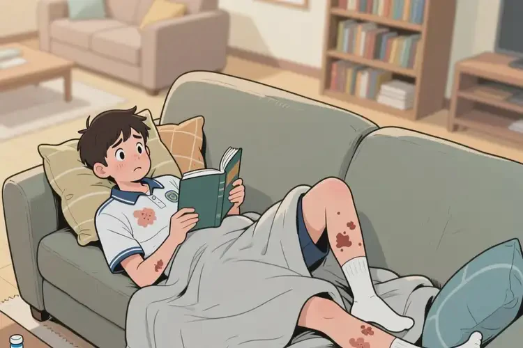 中學生全身經(jīng)常起濕疹不管它會自己痊愈嗎(圖2)