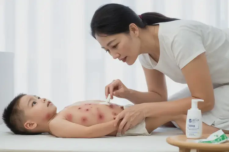 小孩肚子上出濕疹可以徹底自愈嗎(圖3)