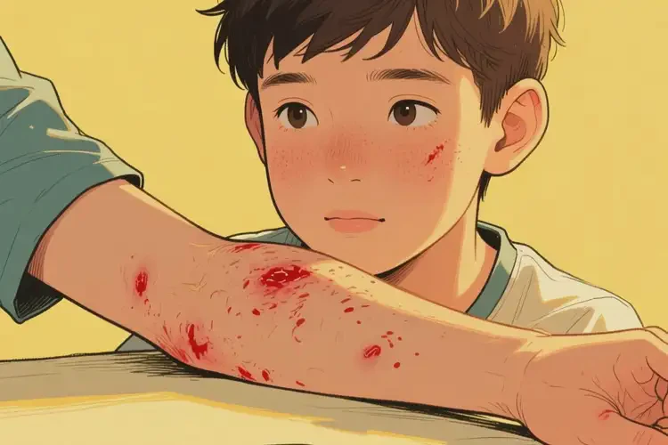 青少年手臂上經(jīng)常起濕疹不管它會(huì)自己自愈嗎(圖2)