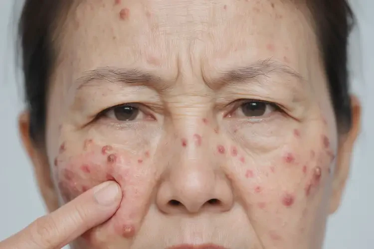 女生面部经常起湿疹不管它会自己好吗(图4)