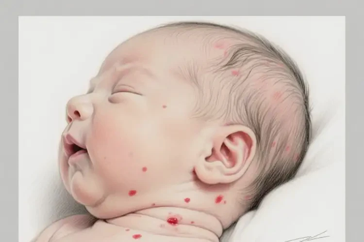 新生兒脖子上有濕疹能徹底自愈嗎(圖1)