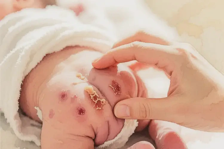 新生兒肛周出現(xiàn)濕疹不管它會自己自愈嗎(圖2)