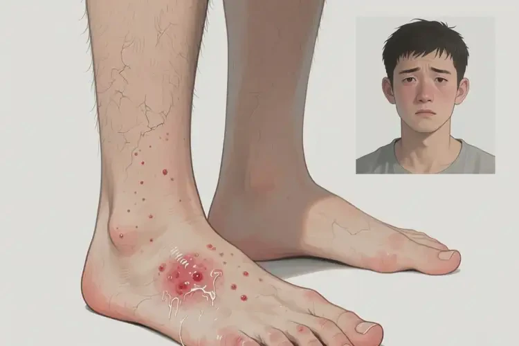 男性腳上長濕疹不管它會自己痊愈嗎(圖4)