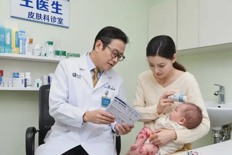 寶寶大腿出現(xiàn)濕疹不管它會自己痊愈嗎(圖2)