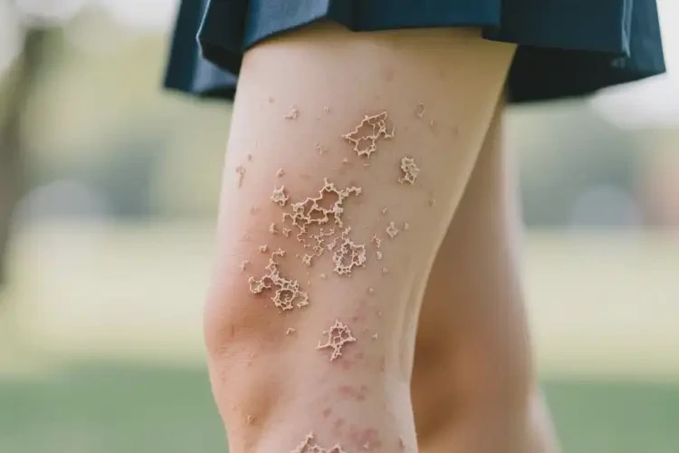 大學(xué)生大腿上長(zhǎng)濕疹不管它會(huì)自己自愈嗎(圖3)