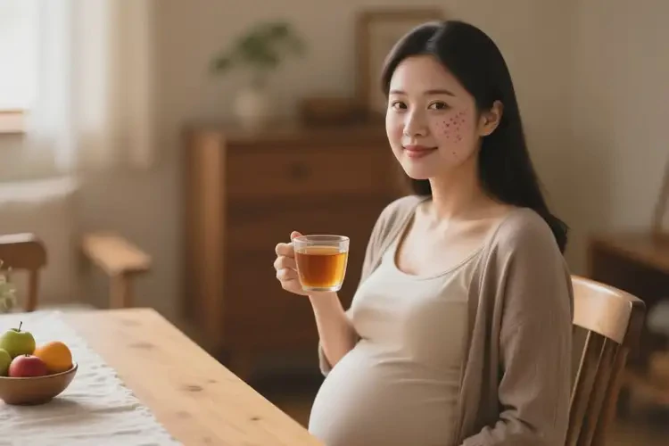 孕婦臉上有濕疹不管它會(huì)自己好嗎(圖1)