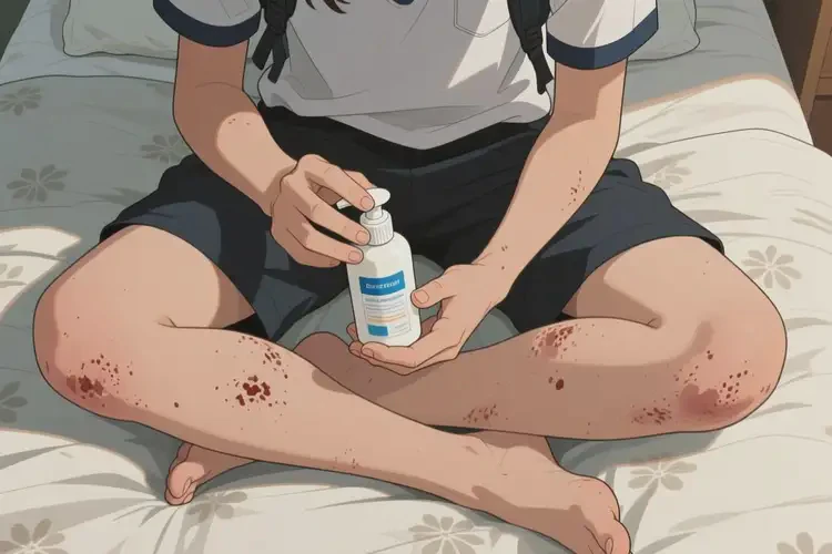 中學(xué)生四肢偶爾起濕疹能不能徹底自愈(圖1)