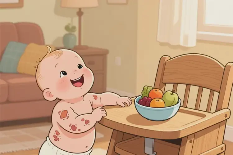 幼兒身上有濕疹能靠自己自愈嗎(圖2)