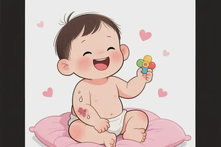 幼兒手臂上長濕疹不管它會自己痊愈嗎(圖2)