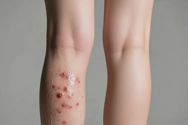 女人小腿長(zhǎng)濕疹不管它會(huì)自己好嗎(圖2)