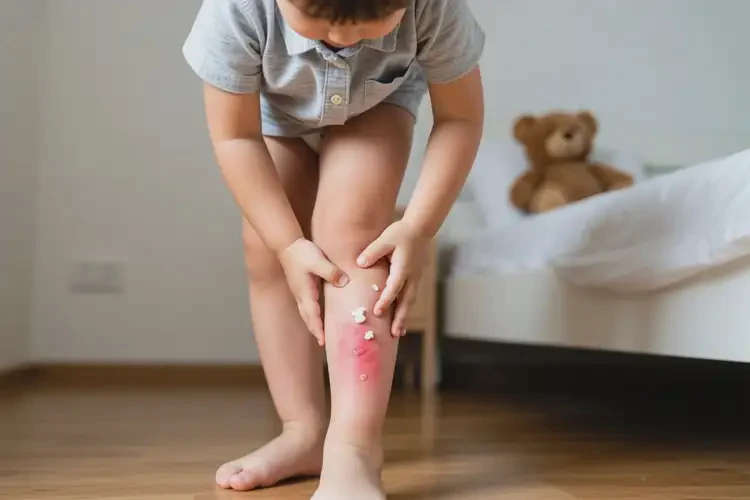 孩子小腿容易起濕疹不管它會(huì)自己好嗎(圖2)