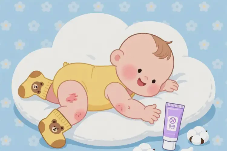 嬰兒四肢容易長濕疹不管它會(huì)自己好嗎(圖3)