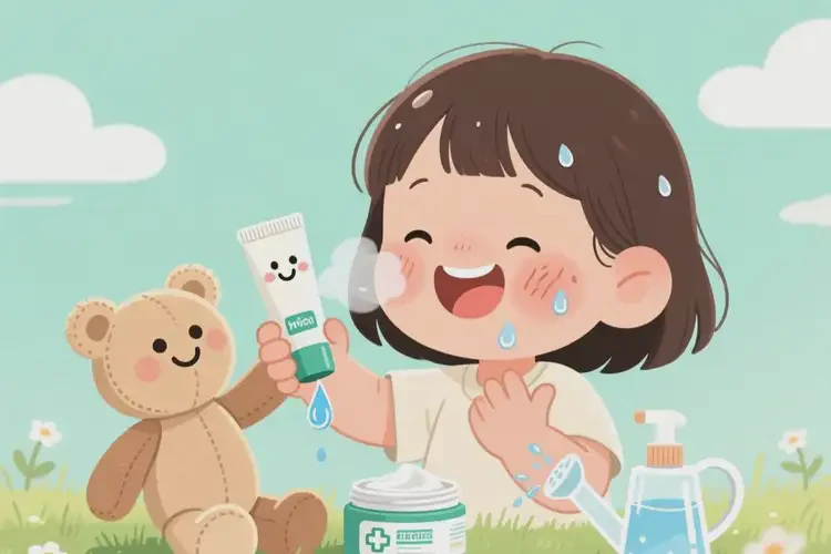 孩子面部有濕疹能夠徹底治愈嗎(圖2)