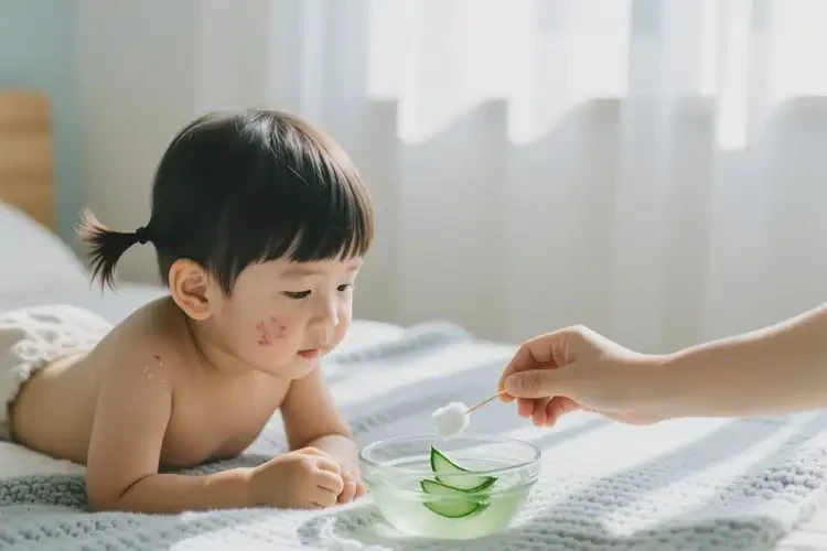 孩子大腿上偶爾長濕疹能夠徹底治愈嗎(圖3)