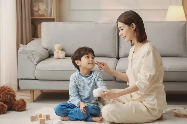 孩子肚子出現(xiàn)濕疹可以徹底自愈嗎(圖1)