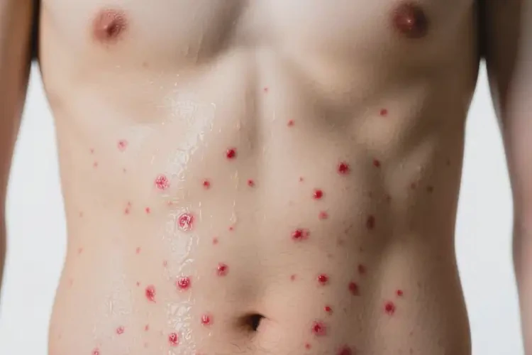 青年人肚子上偶尔起湿疹不管它会自己好吗(图4)