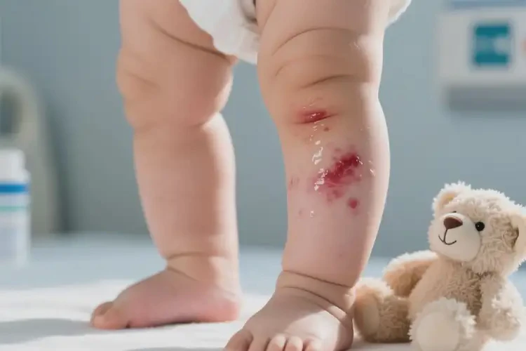 宝宝小腿经常起湿疹不管它会自己痊愈吗(图1)