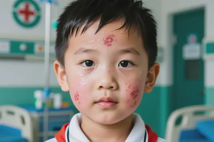 小學(xué)生面部出濕疹不管它會自己自愈嗎(圖2)