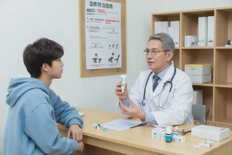 大學(xué)生屁股長(zhǎng)濕疹能夠徹底治愈嗎(圖3)