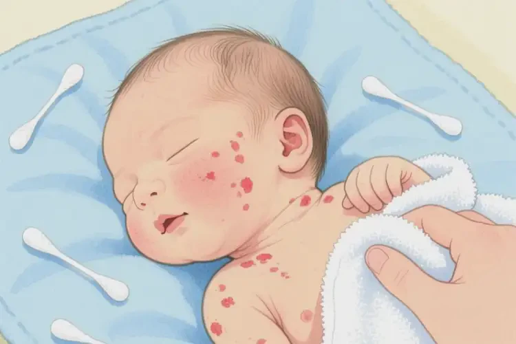 新生兒脖子出現(xiàn)濕疹能夠徹底治愈嗎(圖4)