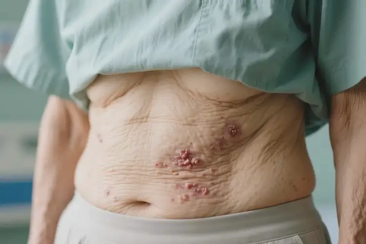 老年人肚子上起濕疹能徹底自愈嗎(圖1)