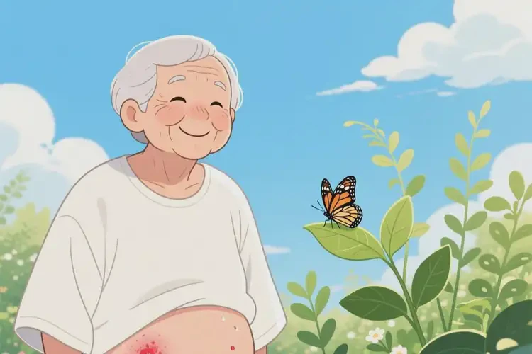 老年人肚子有濕疹能夠徹底治愈嗎(圖1)