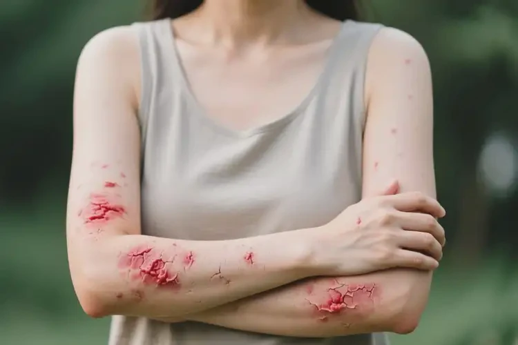 女人四肢容易起濕疹能徹底自愈嗎(圖1)