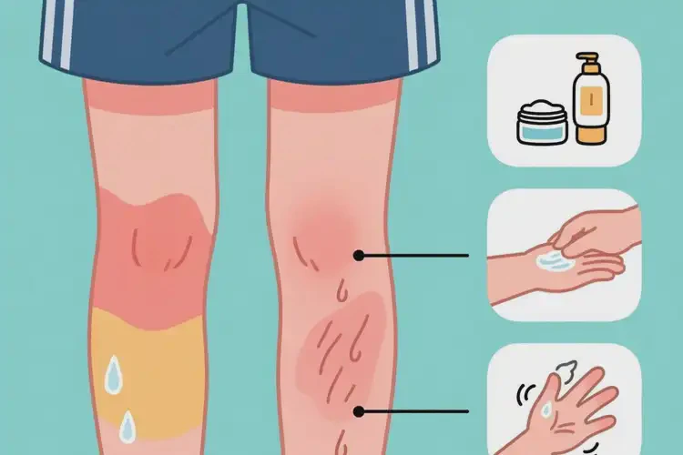 青少年大腿出湿疹能够彻底治愈吗(图2)