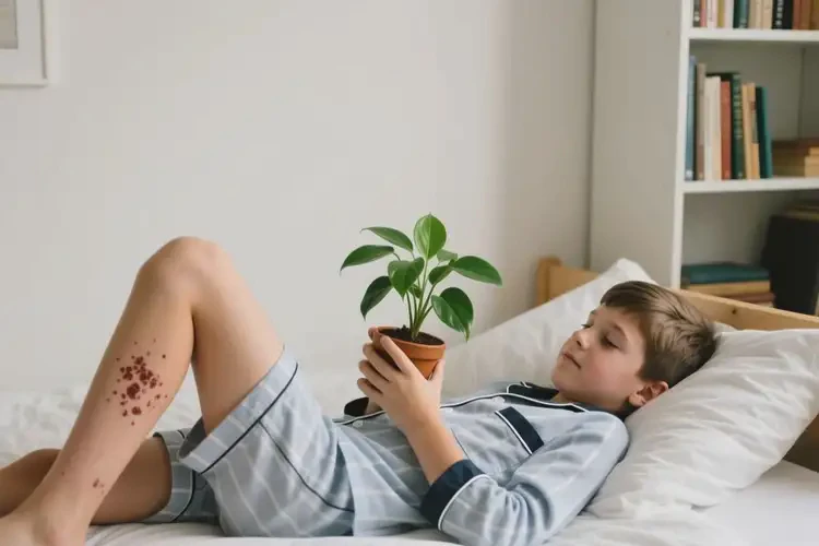 中學生身上起濕疹不管它會自己好嗎(圖1)