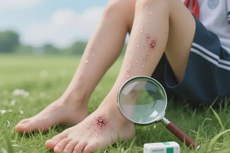 中學(xué)生腳上出濕疹不管它會(huì)自己痊愈嗎(圖2)