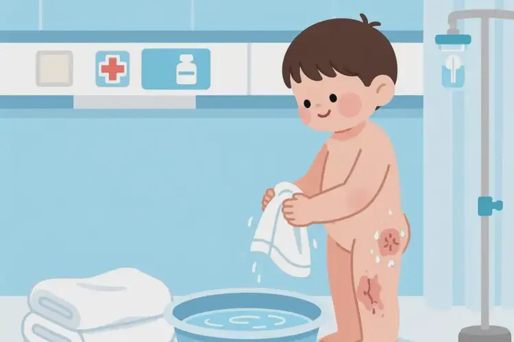 兒童屁股上偶爾長濕疹能夠徹底治愈嗎(圖2)