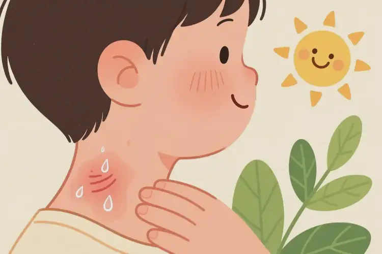 孩子脖子上起濕疹不管它會自己自愈嗎(圖3)