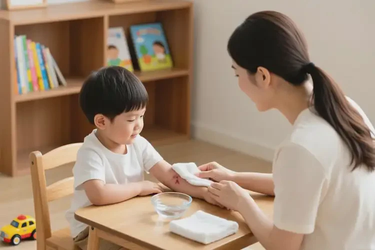 兒童手臂出濕疹能夠徹底治愈嗎(圖2)