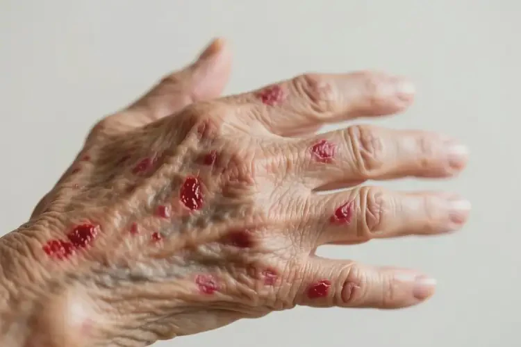 老人身上經(jīng)常起濕疹不管它會(huì)自己痊愈嗎(圖4)