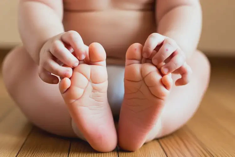 嬰幼兒腳上偶爾起濕疹不管它會自己好嗎(圖2)