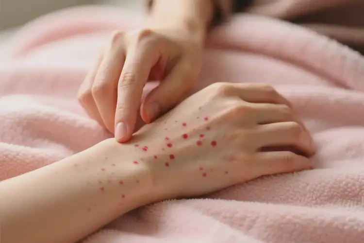 女性手上偶爾長濕疹能夠徹底治愈嗎(圖1)