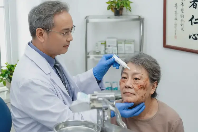 老人臉上有濕疹可以徹底自愈嗎(圖2)