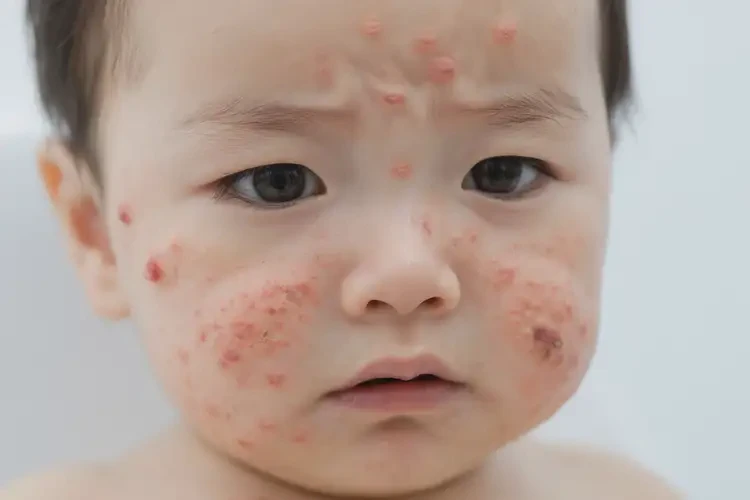 嬰幼兒臉上容易起濕疹不管它會自己痊愈嗎(圖4)