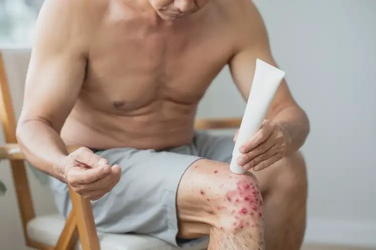 男性大腿經(jīng)常長濕疹不管它會自己痊愈嗎(圖1)