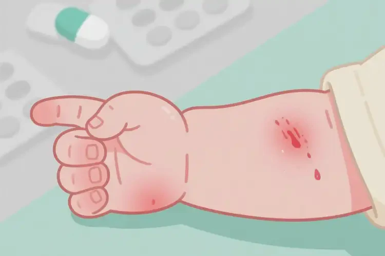 幼兒身上長濕疹不管它會(huì)自己痊愈嗎(圖1)