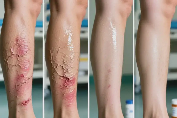 女人小腿容易長(zhǎng)濕疹可以徹底自愈嗎(圖2)