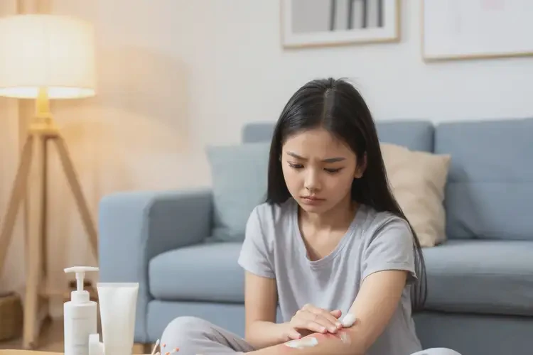 女生四肢起濕疹可不可以徹底自愈(圖1)