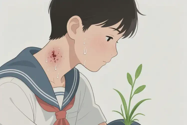 中學(xué)生脖子經(jīng)常起濕疹不管它會自己痊愈嗎(圖1)