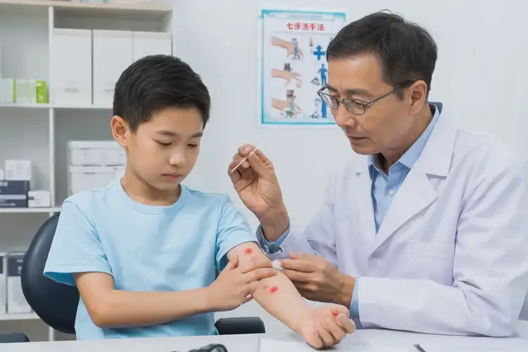 孩子手臂長濕疹可不可以徹底自愈(圖1)