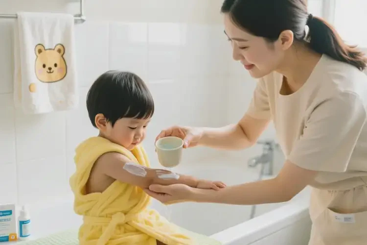 孩子身上容易長(zhǎng)濕疹能夠徹底治愈嗎(圖1)