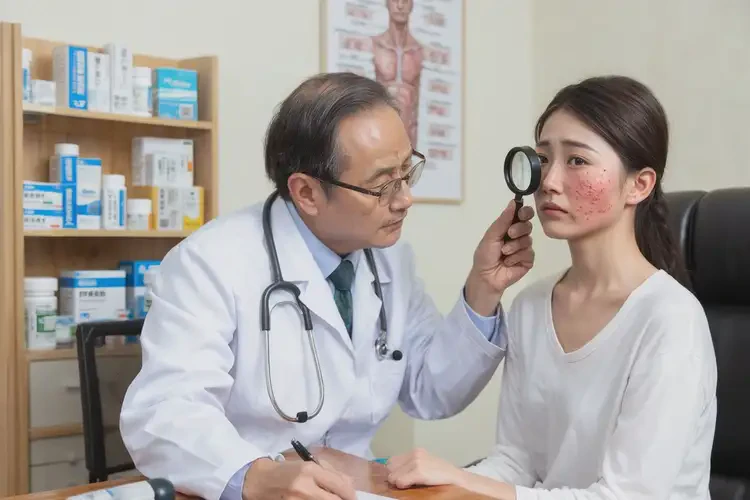 女生面部经常起湿疹不管它会自己好吗(图2)