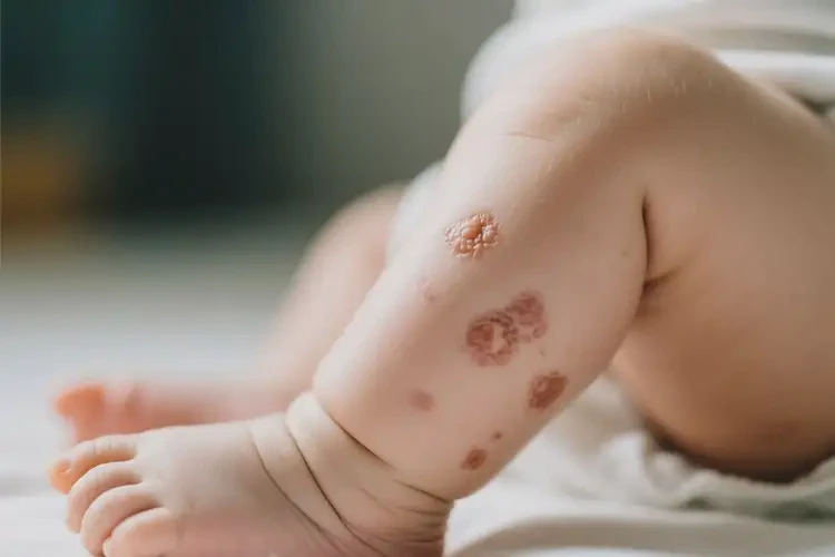 嬰幼兒小腿上偶爾起濕疹不管它會(huì)自己自愈嗎(圖2)