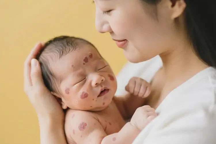 新生兒面部容易起濕疹能徹底自愈嗎(圖2)