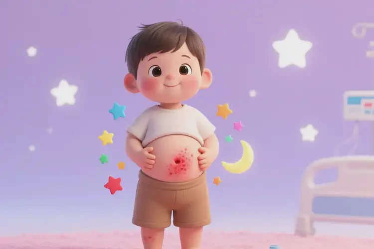 少兒肚子上起濕疹能徹底自愈嗎(圖2)