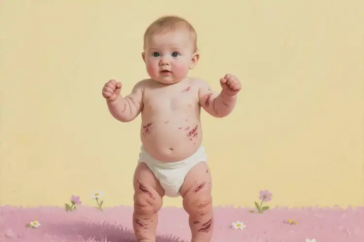 小兒全身容易長(zhǎng)濕疹不管它會(huì)自己好嗎(圖1)